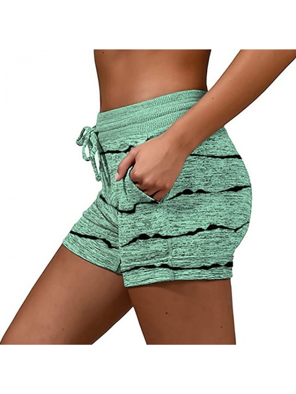 Women's Shorts Elastic Waist Soft Lounge Shorts Casual Shorts with Pocket #8966061