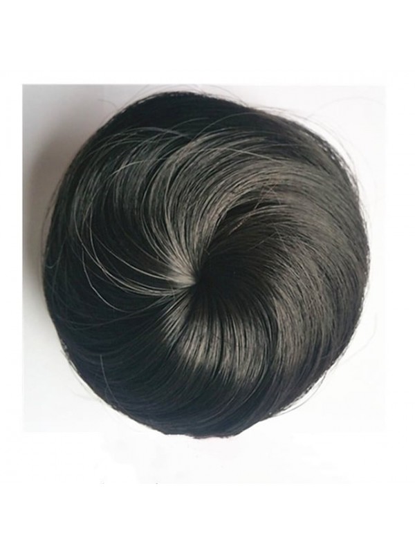 Human Hair Lace Wig Hair Bun Women Easy dressing Lovely Drawstring Synthetic Hair Hair Piece Hair Extension Natural Black #1B Medium Auburn#30 Dark Brown#2 #8117867