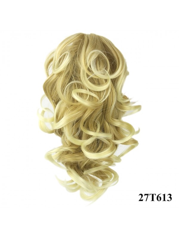 Hair Piece Hair Extension Synthetic Hair Claw Curly Extensions Stretch length 40cm 8 Colors forChoise #8183501