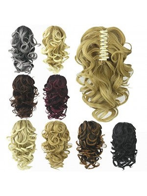 Hair Piece Hair Extension Synthetic Hair Claw Curly Extensions Stretch length 40cm 8 Colors forChoise #8183501