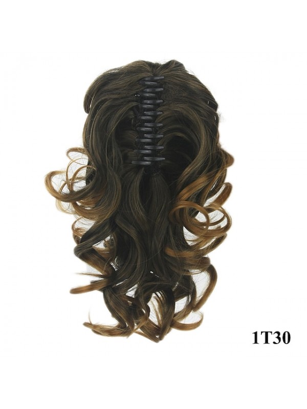 Hair Piece Hair Extension Synthetic Hair Claw Curly Extensions Stretch length 40cm 8 Colors forChoise #8183501