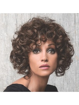 Brown Wigs for Women Synthetic Wig Curly Asymmetrical Wig Blonde Short Brown Blonde Synthetic Hair Comfy Blonde Brown #8266096