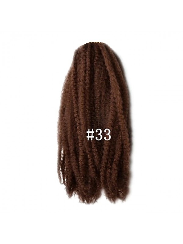 Braiding Hair Afro Afro Kinky Braids / Hair Accessory / Human Hair Extensions 100% kanekalon hair / Kanekalon 10 roots / pack Hair Braids Daily #5924854