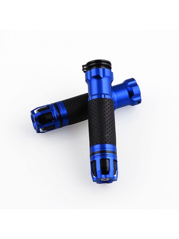 7/8'' 22mm Motorcycle Throttle CNC Aluminum Alloy Rotatable Handlebar Hand Grips #7615263