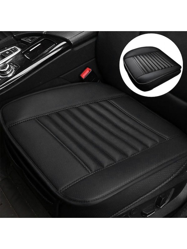 Car Front Seat Cover PU Non-slip Car Seat Cushion Cover Auto Chair Cushion PU Leather Pad Breathable Car Front Seat Cover for Four Seasons #7417092