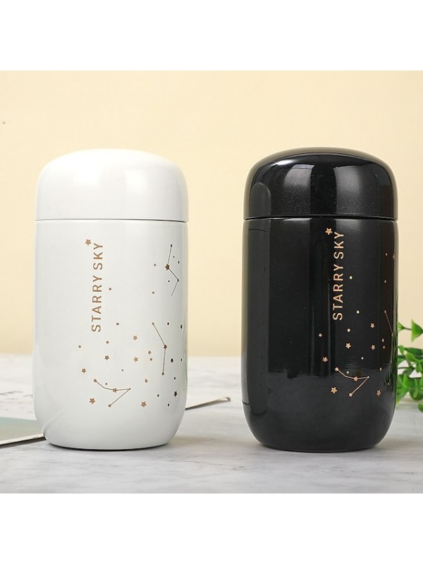 Mini Cute Thermos Cup Men And Women Small Fresh Creative Starry Pocket Water Cup 200ml #8984402