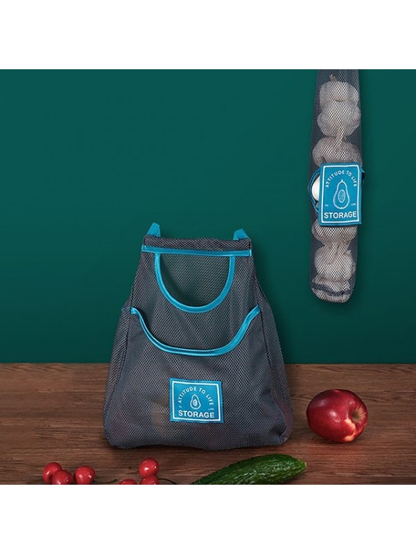 Hanging Reusable Storage Mesh Bag Vegetable Bag for Fruit,Garlics,Potatoes,Onions or Garbage Bag #8909217