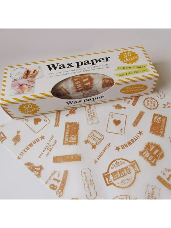 50Pcs Disposable Paper Sandwich Hamburger Wrapper Paper Baking Packaging Paper #8131102