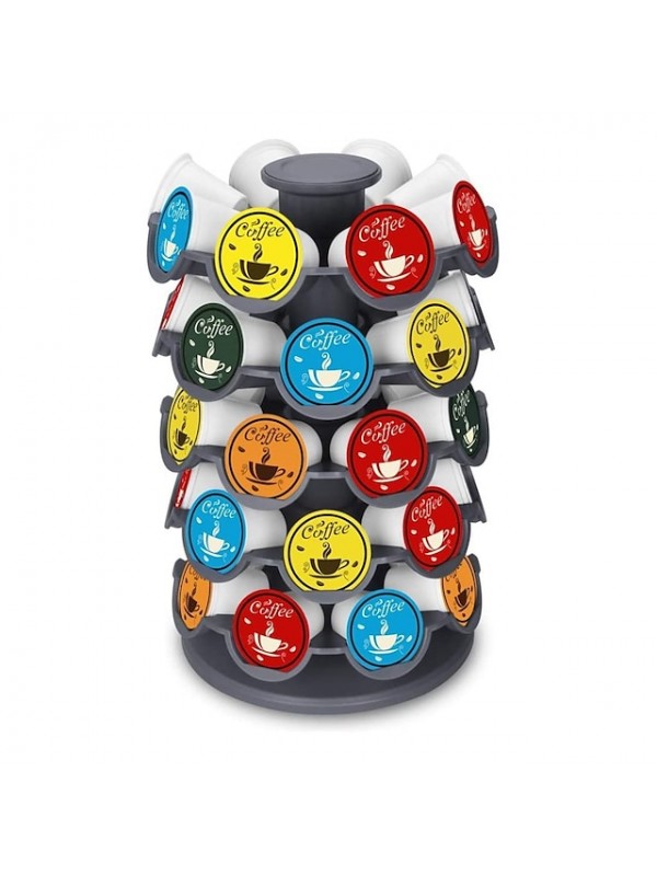 Capsule Coffee Pod Rack Storage Milk Ball Display Rack Carousel Holder Organizer 360 Degree Rotation Compatible with 40 Keurig K-Cup Pods #8772986