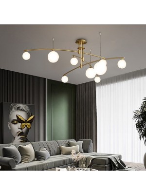 LED Ceiling Light Modern Nordic Globe Design 5 6 9 Heads Chandelier Copper Globe Brass 220-240V 110-120V #8671148