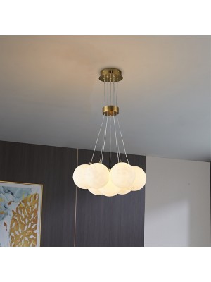 40/65 cm Globe Design Pendant Light LED Moon Bubble Light Geometric Shapes Metal Artistic Style Modern Style Classic Electroplated Nature Inspired Modern 220-240V #9024731