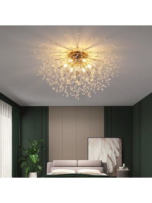 54/55/56/58 cm Sputnik Design Flush Ceiling Light Metal Modern Style Floral Style Geometrical Electroplated LED Nordic Style 220-240V #8874272