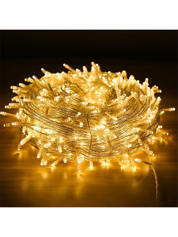 50M 100M Garland Christmas Tree Fairy Lights 400 800Led String Light IP65 Waterproof Chain Outdoor Garden Yard Garland Wedding Party Holiday Landscape Decoration Lighting Blue Colorful DC31V EU US AU UK Plug #8873403