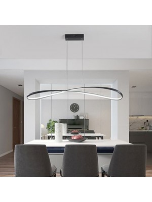 Modern Simple Pendant Light LED Atmosphere Creative Personality 8-Shaped Restaurant Bedroom Dining Room Living Room #8870751