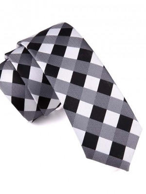 Men's Party / Work Necktie - Plaid Stylish / Pure Color #8818914