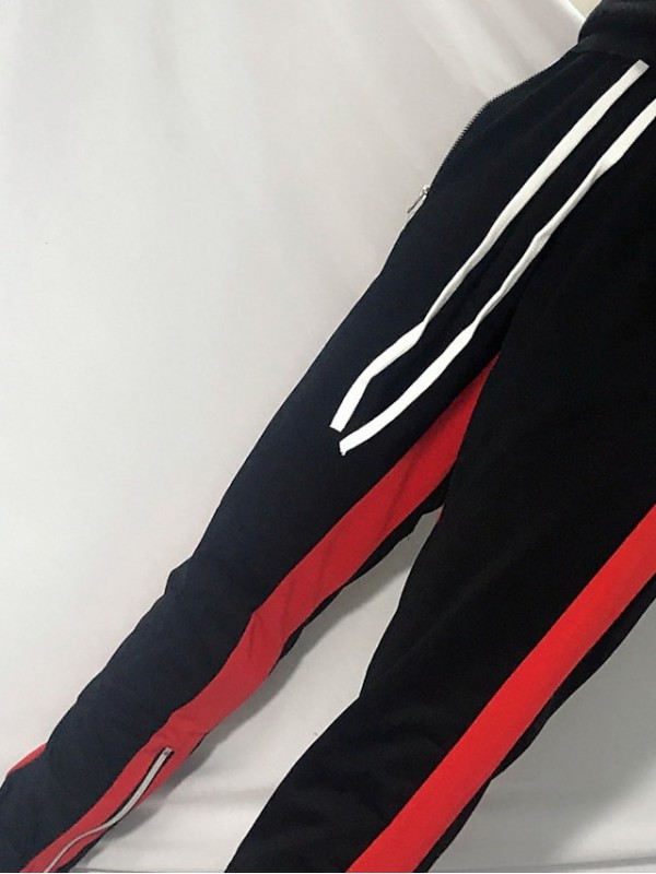 Men's Sporty Casual / Sporty Pants Chinos Trousers Drawstring Elastic Waist Full Length Pants Daily Sports Micro-elastic Color Block Breathable Quick Dry Mid Waist ArmyGreen Wine Black Light Grey Red #8645185