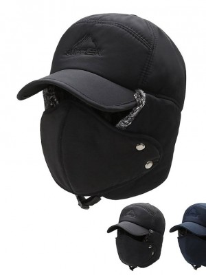 Men's Simple Baseball Cap Dailywear Outdoor Pure Color Pure Color Black Blue Hat Windproof Breathable Ultraviolet Resistant / Fall / Winter #8898002