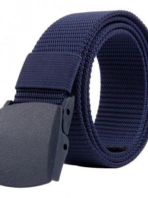 Men's Wide Belt Office / Career Daily Wear As the Picture Belt Solid Color #8692189