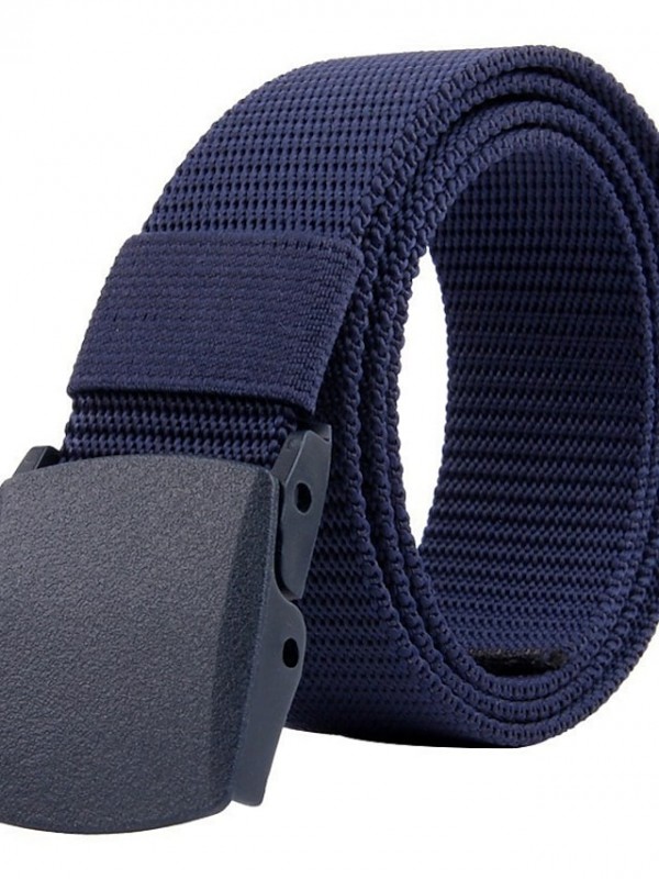 Men's Wide Belt Office / Career Daily Wear As the Picture Belt Solid Color #8692189