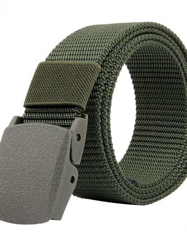 Men's Wide Belt Office / Career Daily Wear As the Picture Belt Solid Color #8692189