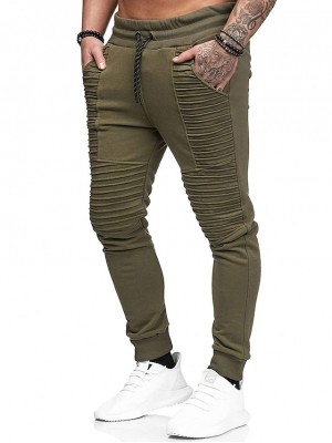 Men's Sweatpants Athletic Chinos Sweatpants Drawstring Full Length Pants Daily Leisure Sports Micro-elastic Plain Solid Color Cotton Blend Mid Waist Army Green Black Light gray Dark Gray Red XS S M L #8888768