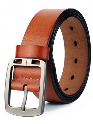 Men's Wide Belt Office / Career Daily Wear As the Picture Belt Solid Color / Leather #8692175