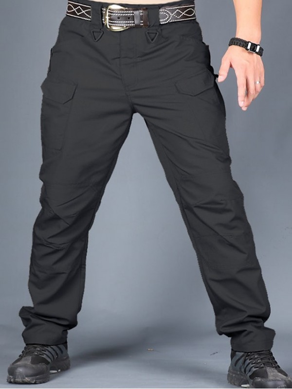 Men's Trousers Cargo Cargo Pants Pocket Full Length Pants Casual Daily Micro-elastic Solid Color Breathable Outdoor Mid Waist ArmyGreen Smoky gray Black Gray Khaki L XL XXL 3XL #8921482