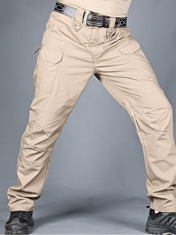 Men's Trousers Cargo Cargo Pants Pocket Full Length Pants Casual Daily Micro-elastic Solid Color Breathable Outdoor Mid Waist ArmyGreen Smoky gray Black Gray Khaki L XL XXL 3XL #8921482