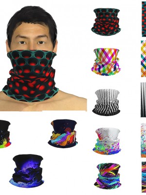 Men's / Unisex 3D Print Square Scarf / Infinity Scarf / Hijab - Print / Color Block Multifunctional #8031260