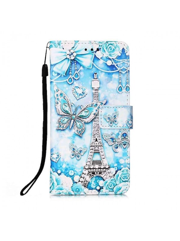 Case For Samsung Galaxy S22 S21 S20 Plus Ultra A72 A52 A42 A32 Note 20 Wallet Card Holder with Stand Full Body Cases Butterfly Animal Flower PU Leather TPU #8202587