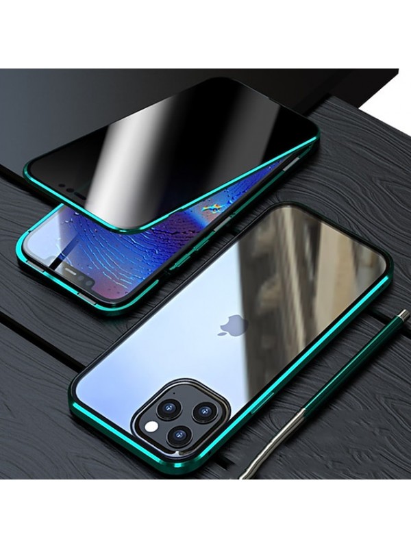 Anti Peep Magnetic Case with Screen Protector for iPhone SE 3 iPhone 13 Pro Max 12 11 Privacy Case Double Sided Glass 360 Protection Shockproof Magnetic Phone Case for iPhone XR XS Max #8271399