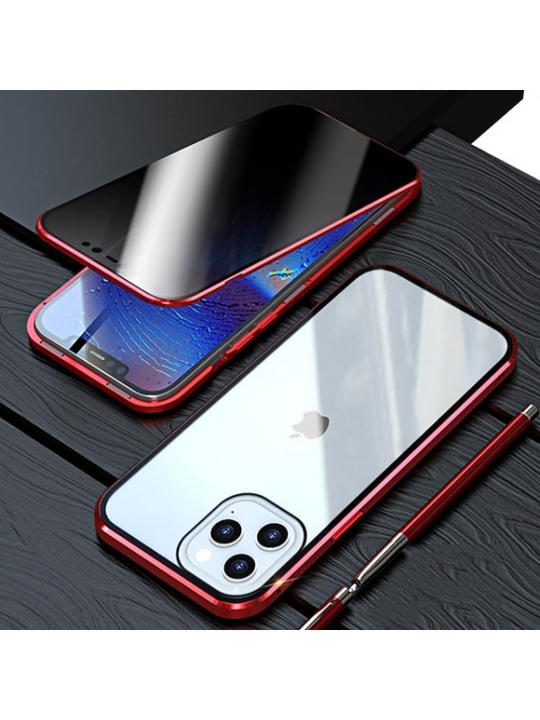 Anti Peep Magnetic Case with Screen Protector for iPhone SE 3 iPhone 13 Pro Max 12 11 Privacy Case Double Sided Glass 360 Protection Shockproof Magnetic Phone Case for iPhone XR XS Max #8271399