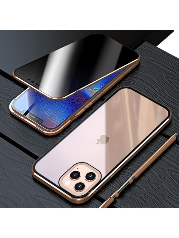 Anti Peep Magnetic Case with Screen Protector for iPhone SE 3 iPhone 13 Pro Max 12 11 Privacy Case Double Sided Glass 360 Protection Shockproof Magnetic Phone Case for iPhone XR XS Max #8271399