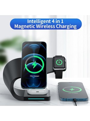 15 W Output Power USB USB C Phone Charger 4 in 1 Wireless Chargers Portable Charger For Cellphone Smart Watch #8790667