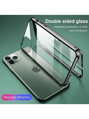 Magnetic Case For iPhone 13 12 11 Pro Max X XS XR 8 7 Plus Clear 360 Protection Double Sided Glass Shockproof Transparent Case Simple Mobile Phone Case Protective Case #8175456