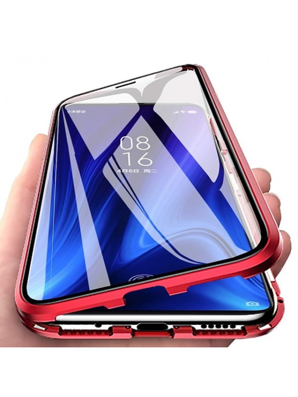 Magnetic Case with Screen Protector for Samsung Galaxy S21 S20 Ultra Plus A72 A52 A42 A32 A91 A81 A71 Metal Double Sided Tempered Glass Protective Phone Case #8066310