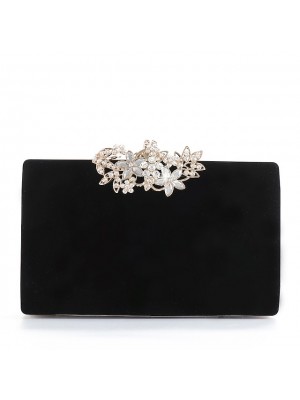 Women's Evening Bag Chain Bag Evening Bag Polyester Crystals Chain Vintage Party / Evening Holiday Wine Black Gold #8856334