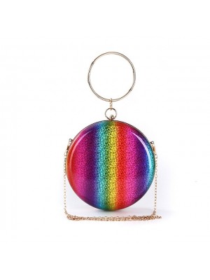 Women's Evening Bag Handbags Evening Bag Crossbody Bag Top Handle Bag Polyester Alloy Geometric Party / Evening Daily Rainbow #8891099