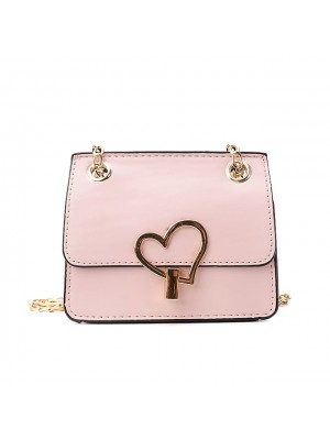 children's small square bag female fashion small bag trendy peach heart lock western princess little girl chain bag girl messenger bag #8957059