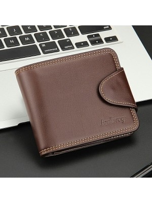 Men's Wallet PU Leather Polyester Embossed Solid Color Daily Office & Career Black Dark Coffee #9025531