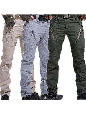 Men's Water Resistant Hiking Cargo Pants Work Pants Tactical Pants Ripstop 9 Pockets Military Combat Army Pants Outdoor Quick Dry Multi Pockets Cotton Lightweight Trousers Bottoms Black Hunting #8516906