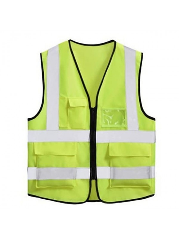 Women's Men's Hunting Gilet Work Vest Safety Vest Outdoor Ventilation Wearable Reflective Strips Comfortable Summer Solid Colored Cotton Polyester Yellow Red Dark Green #8521718