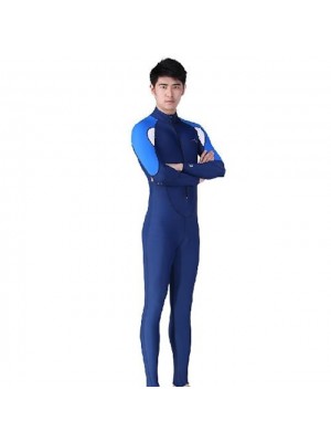 Dive&Sail Men's Rash Guard Dive Skin Suit Swimsuit UV Sun Protection UPF50+ Breathable Full Body Front Zip - Swimming Diving Surfing Snorkeling Fashion Fall Spring Summer / Quick Dry / Quick Dry #5692546