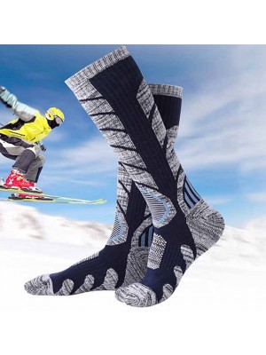 Men's Compression Socks Ski Socks Outdoor Winter Thermal Warm Cushion Breathable Crew Socks for Skiing Camping Snowboarding Winter Sports / Cotton #8114419