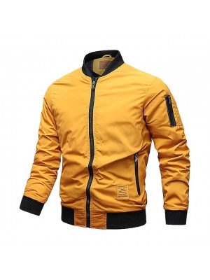 Men's Bomber Jacket Hiking Windbreaker Military Tactical Jacket Winter Outdoor Thermal Warm Windproof Quick Dry Lightweight Outerwear Coat Top Skiing Ski / Snowboard Fishing Blue Yellow Black Army #8748604