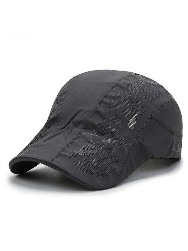 Men's Women's Baseball Cap Sun Hat Hiking Hat Summer Outdoor UV Sun Protection Breathable Lightweight Soft Black Gray Dark Grey for Fishing Climbing Running #9024266