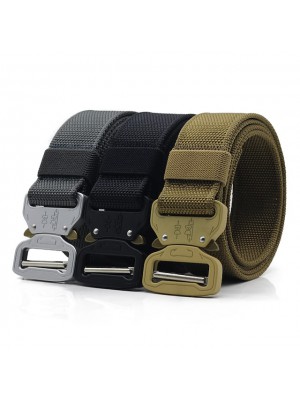 Belt Men's Military Tactical Belt Wearable Breathable Protective for Solid Colored Nylon Fall Spring Summer #8578317