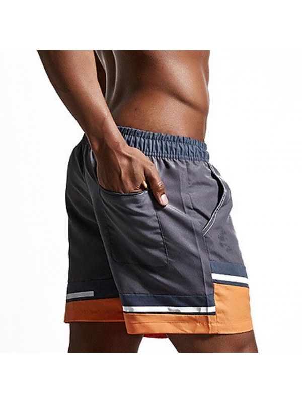 Men's Swim Shorts Swim Trunks Board Shorts Bottoms UV Sun Protection Micro-elastic Drawstring - Swimming Surfing Beach Water Sports Patchwork Spring Summer #7238930