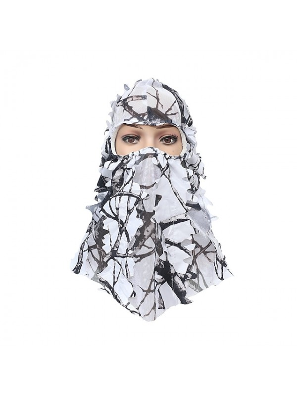 3d camouflage thin breathable hoods leaf stereo camouflage hunting mask hat balaclava woodland full face mask #8403246