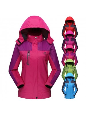 women's rain jacket hoodie jacket hiking windbreaker casual waterproof lightweight active outdoor hooded coat top patchwork rainwear jacket raincoat (3xl, blue) #8358927